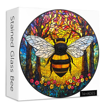 Buntglas Bienensäge Puzzle 1000 Stücke